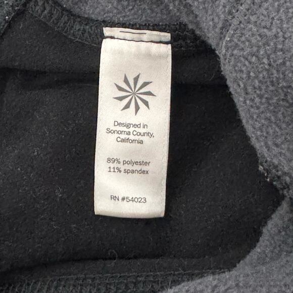 Athleta Womens Powerlift Tight Fleece Lined Leggings Size XS Black Gray Pockets - Picture 6 of 7